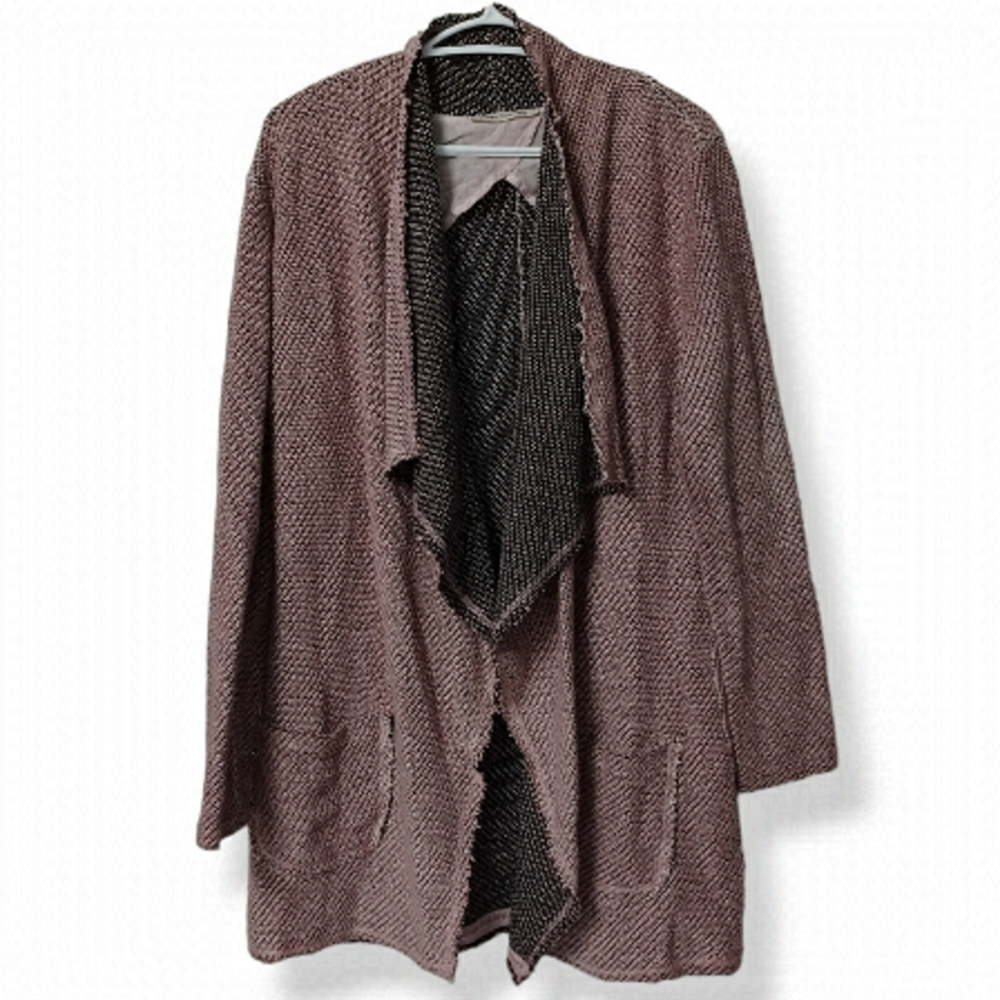 Betty Barclay open front long knit cardigan sweater